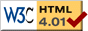 Valid HTML 4.01